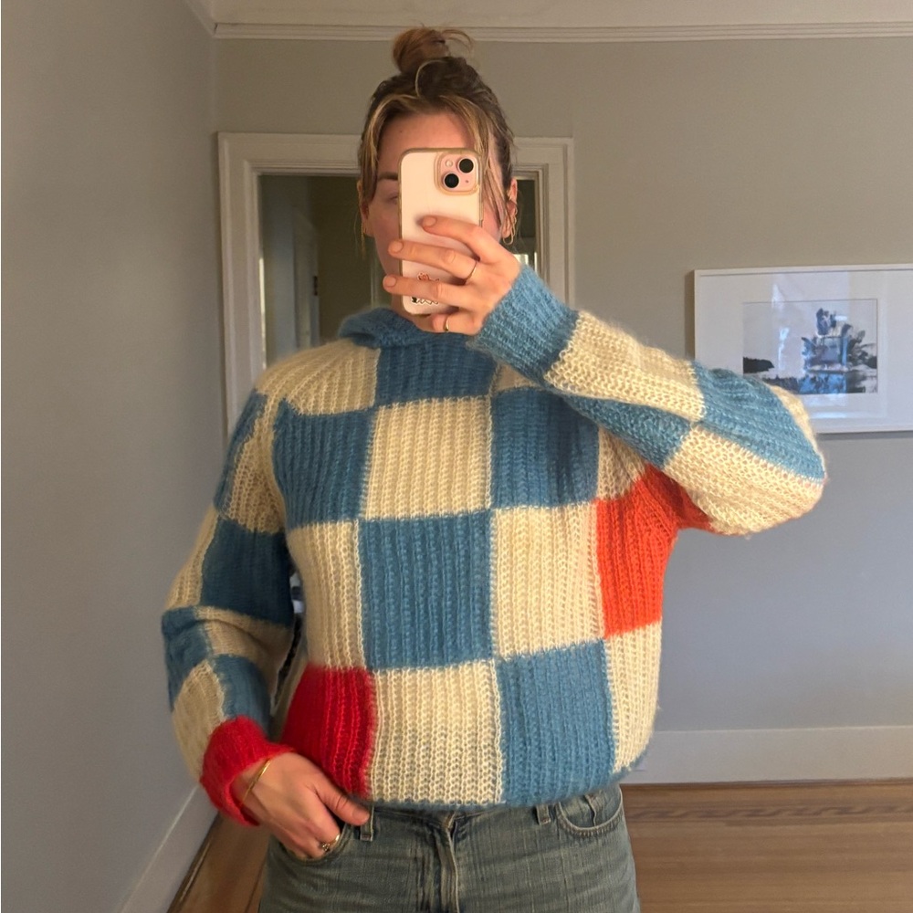 Anderson Bell Mohair knit hoodie